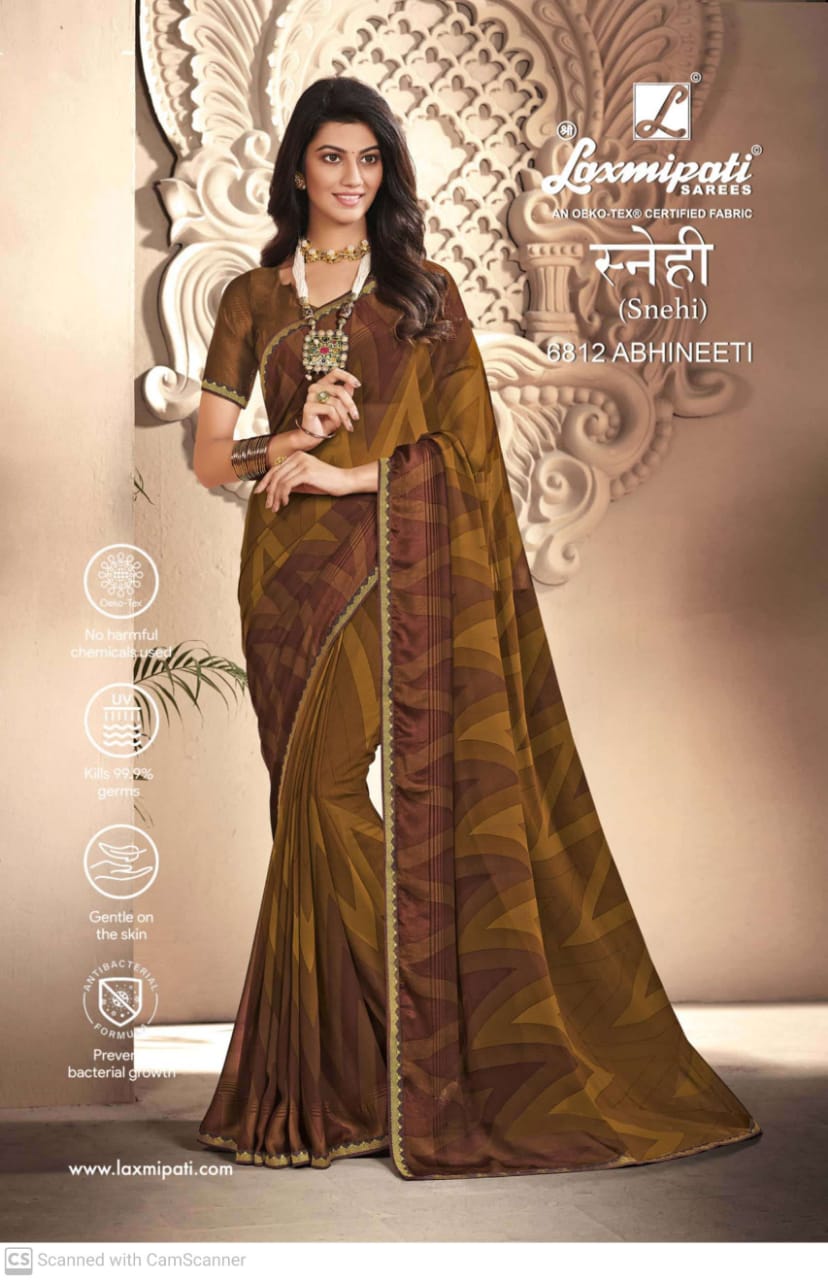 Buy Now Laxmipati Gujariya 8014 Georgette Multicolor Saree – Laxmipati  Sarees | Sale